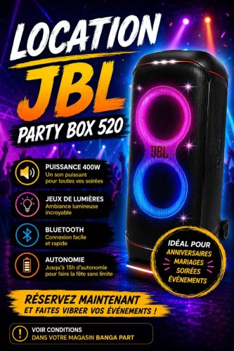 Location JBL PARTY BOX 520 - Biyachara